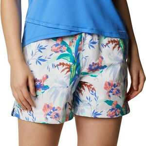 Columbia Womens XS Sandy River II Printed Pull On Shorts Quick Dry Swim Nylon
